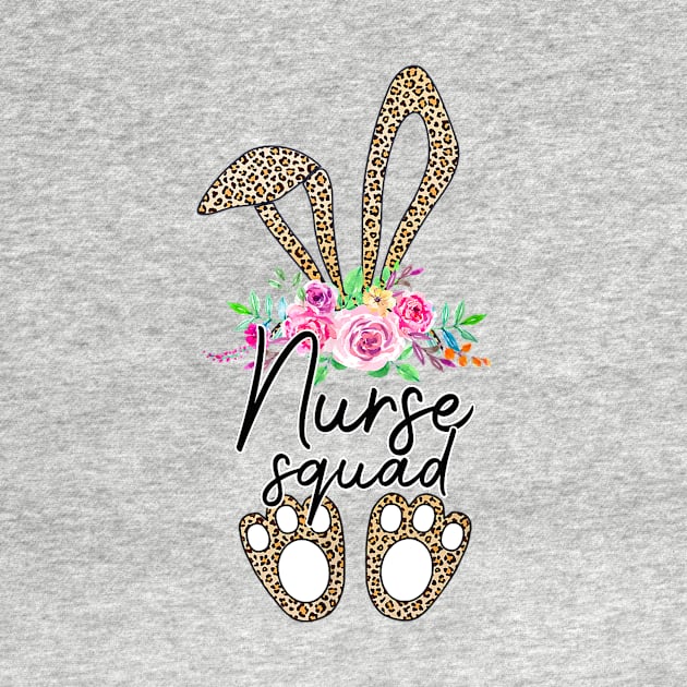 Leopard Print Bunny Nurse Squad Easter 2020 Gifts by Lorelaimorris